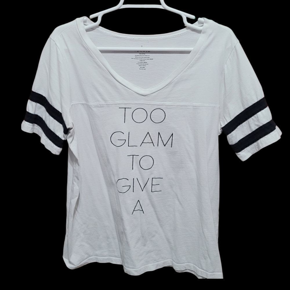Torrid graphic tee..Too glam to